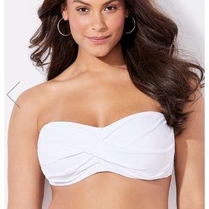 Valentine White Bikini Top